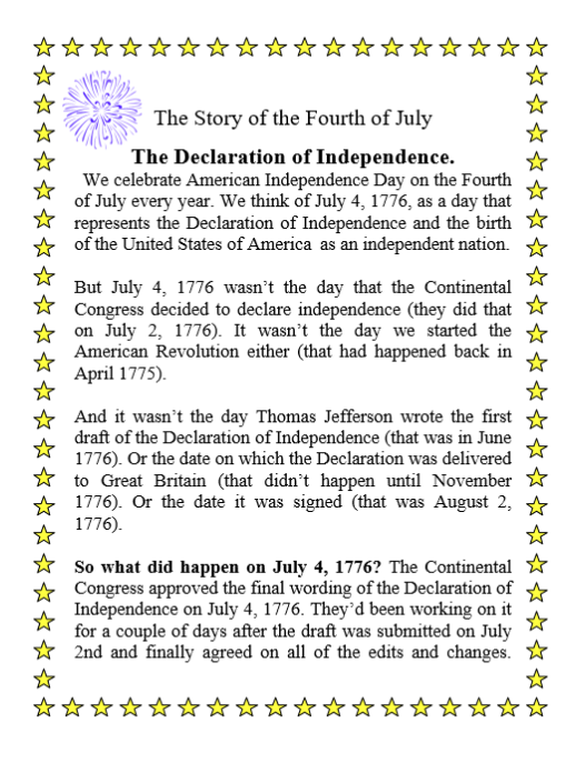 The Fourth of July Story